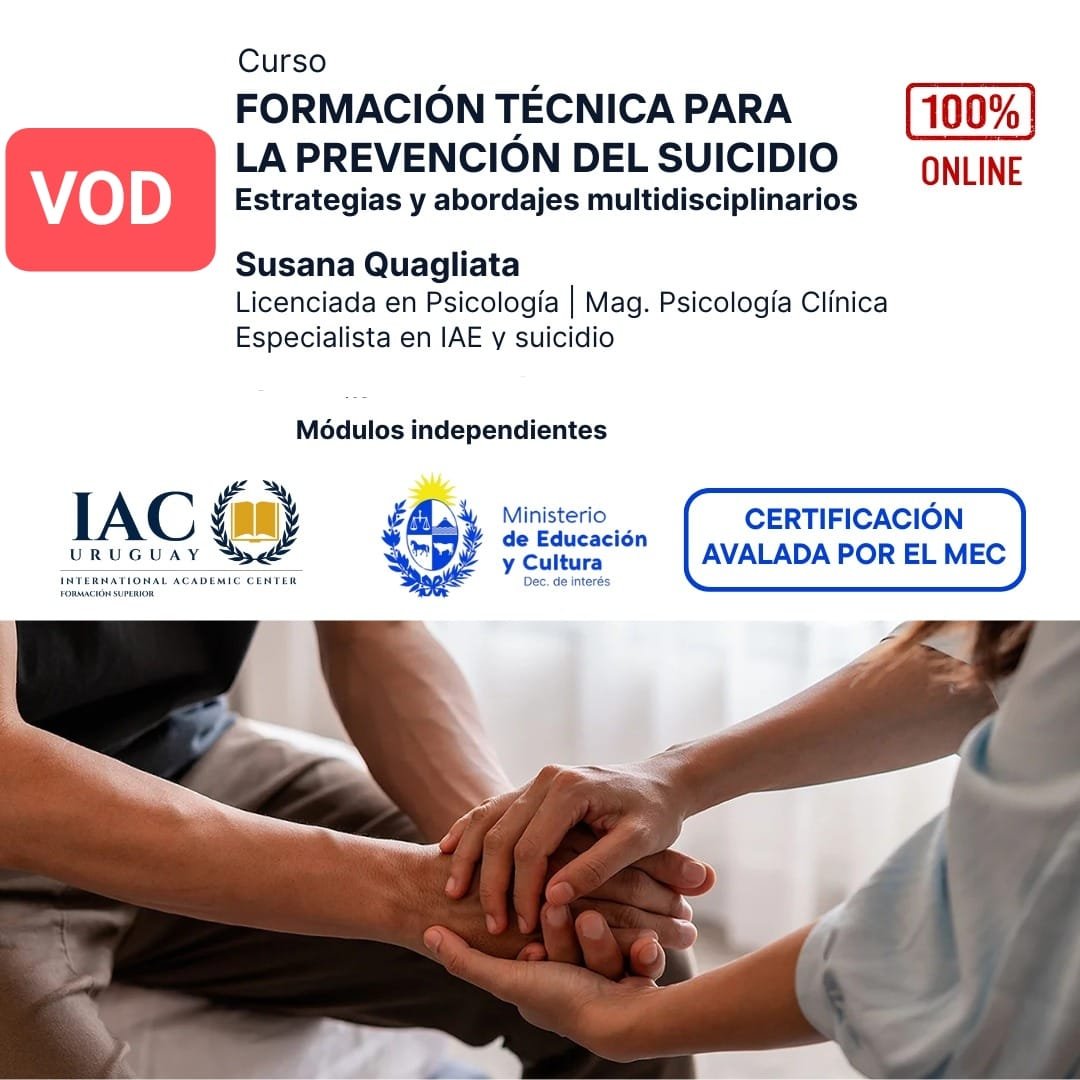 Curso de Formación Técnica para la prevención del suicidio