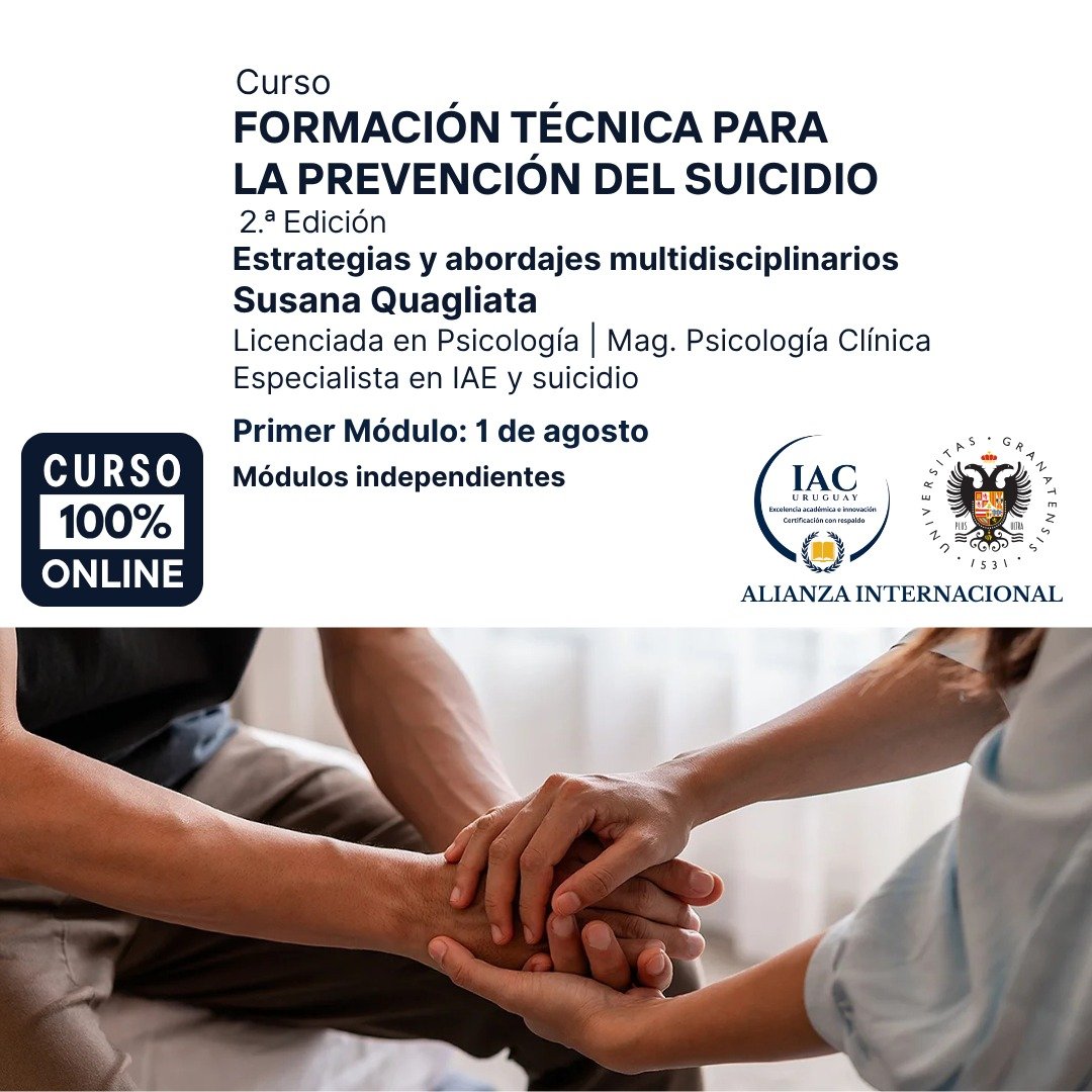 01/08/26 - 1er Módulo - Curso de Formación Técnica para la prevención del suicidio (Segunda Edición)