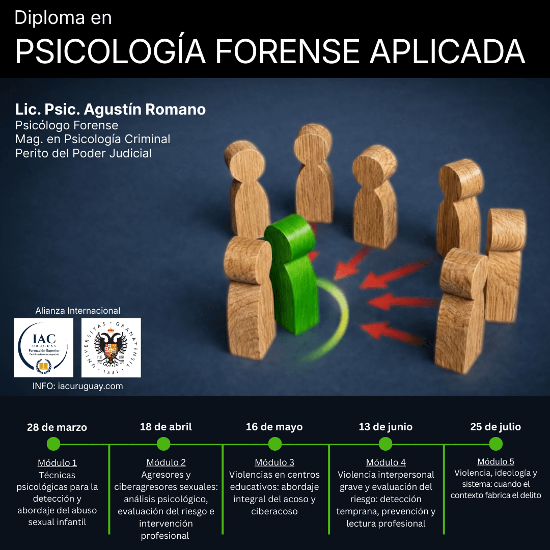 28/03/2026 - Diploma en Psicología Forense Aplicada