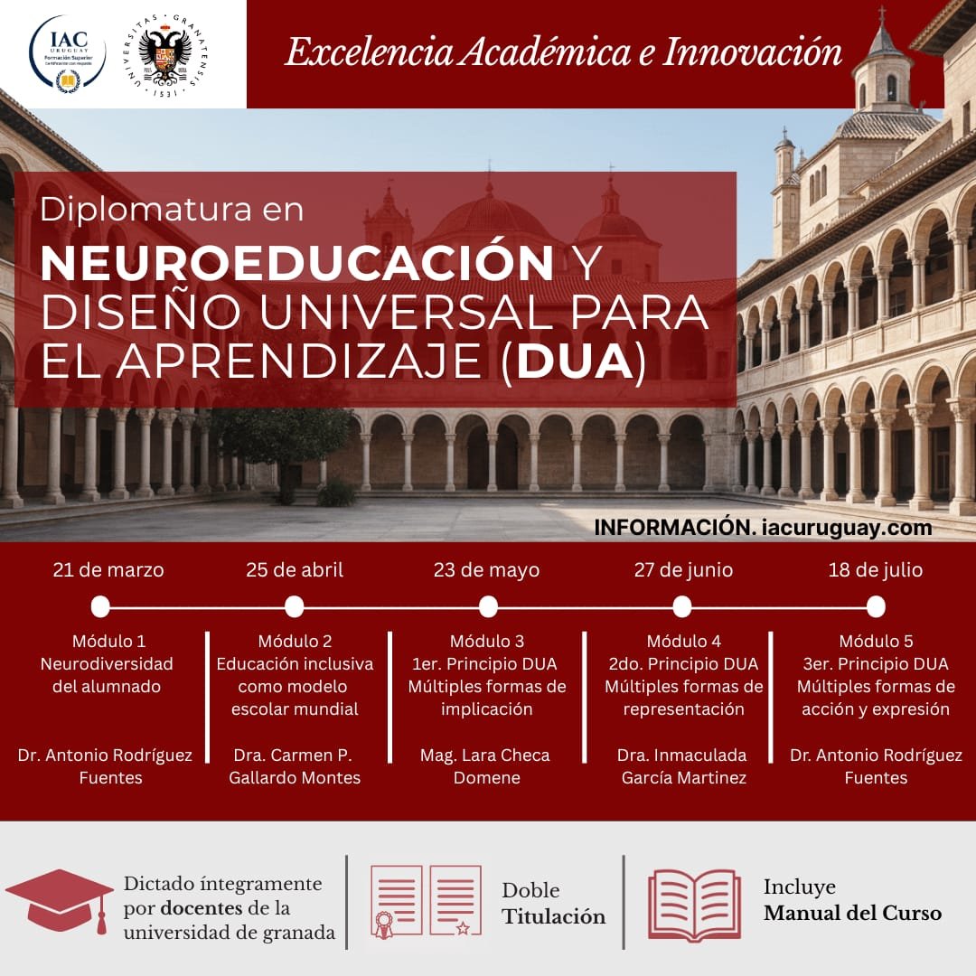 21/03/2026 - Diplomatura en Neuroeducación y Diseño Universal para el Aprendizaje