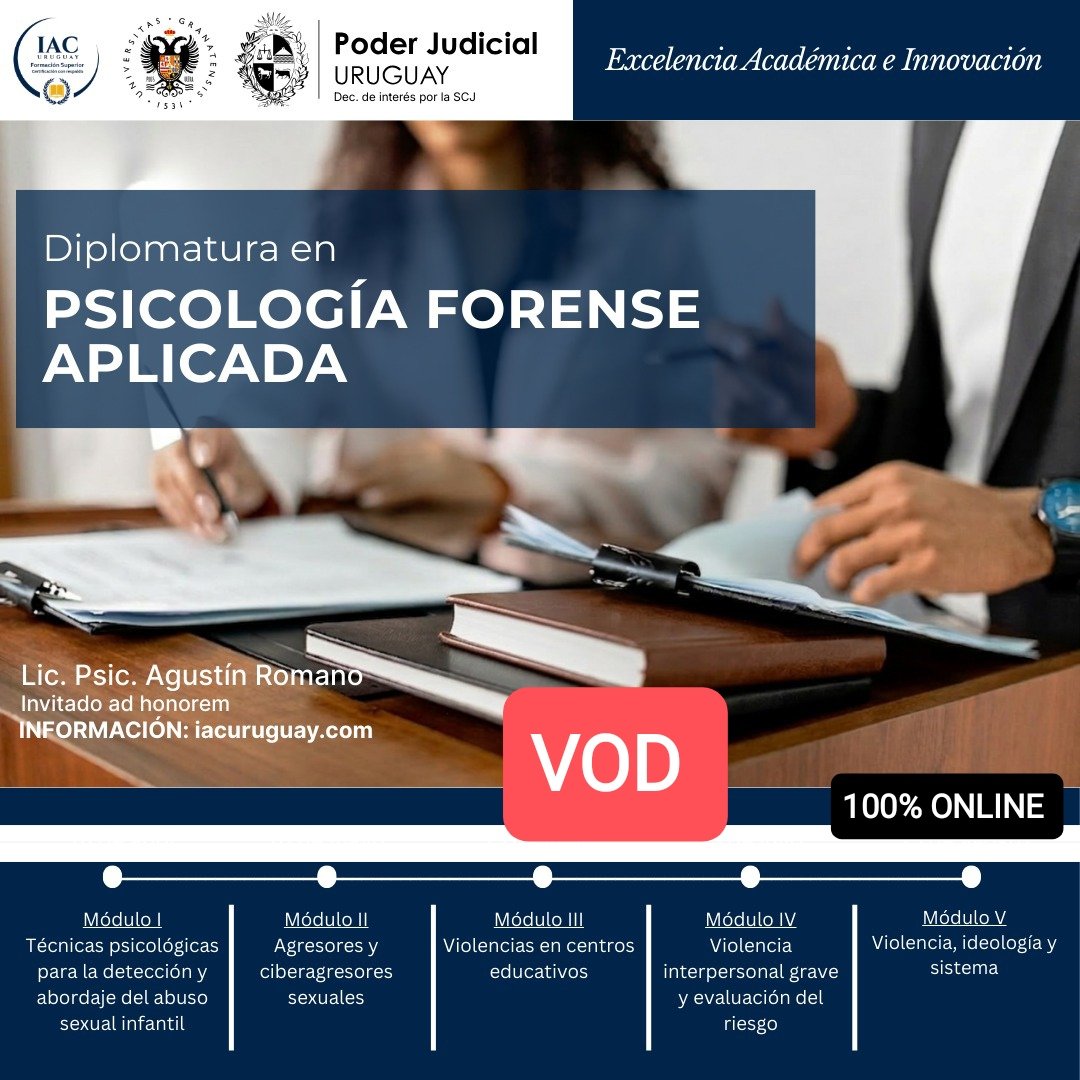 104 - Diploma en Psicología Forense Aplicada