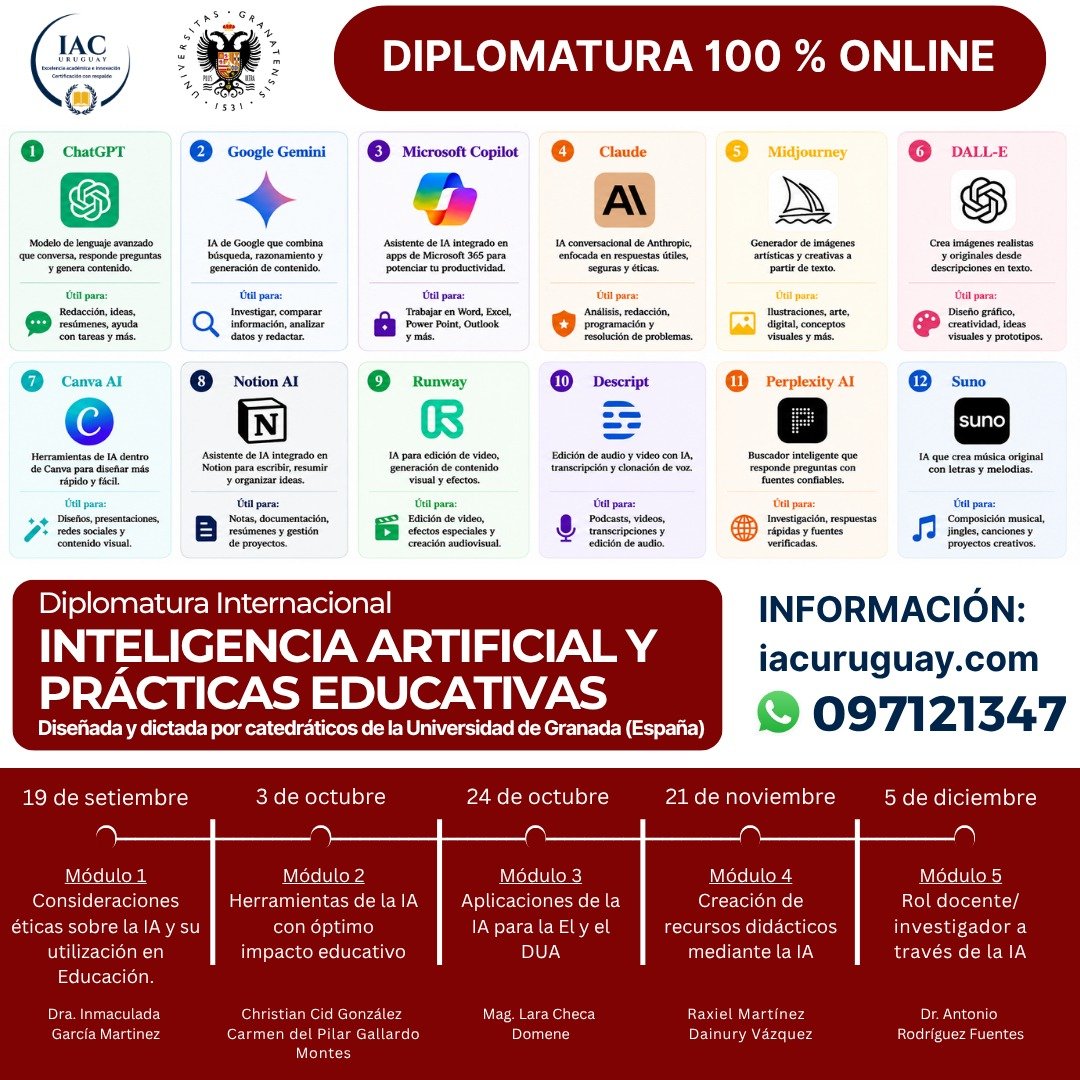19/09/2026 - DIPLOMATURA INTERNACIONAL EN INTELIGENCIA ARTIFICIAL Y PRÁCTICAS EDUCATIVAS - Módulo 1 — Consideraciones éticas sobre la IA y su uso en Educación